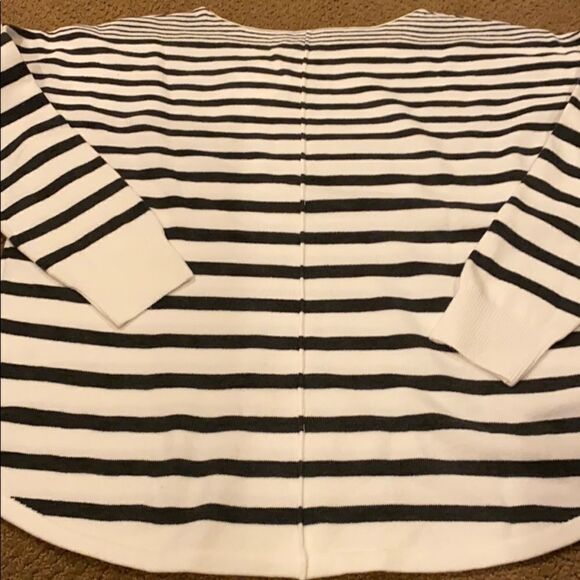 French Connection White & Grey Striped Sweater - Picture 6 of 6